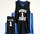 Weber State #1 Damian Lillard Black College Basketball Jersey,baseball caps,new era cap wholesale,wholesale hats